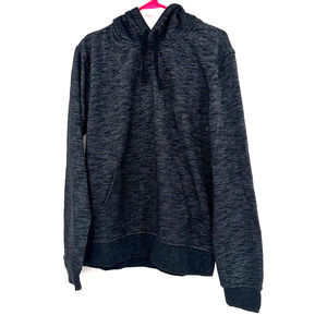 Slate & Stone size medium chase melange hoodie dark gray sweatshirt pullover NWT